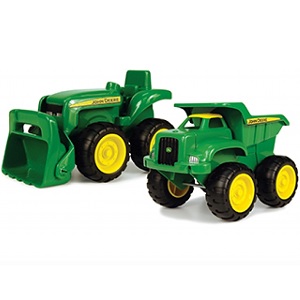 BR42952 Britains 42952 John Deere zandbak kiepwagen en tractor