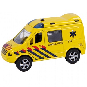 KG510132 2-Play 510132 ambulance met pullback motor en licht en geluid