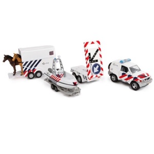 KG510156 2-Play 510156 politieset met jeep, pijlwagen en paardentrailer