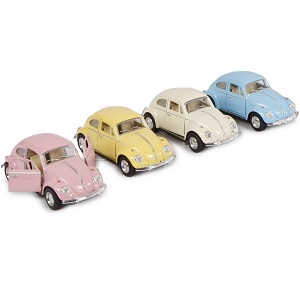 KG520058 Kinsmart 520058 Volkswagen Classical Beetle 1967 pastelkleur, metaal met pull-back motor 1:32