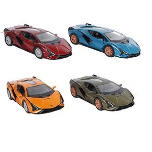 KG520250 Kinsmart 520250 Lamborghini Sian FKP 37 die-cast sportwagen met pullbackmotor 1:40 (per stuk)