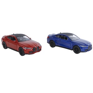 KG520256 Welly BMW M4 die cast pull back kleur rood of blauw