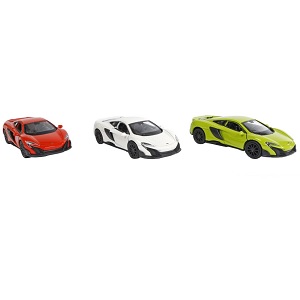 KG520258 Welly McLaren 675LT die cast pull back, drie kleuren