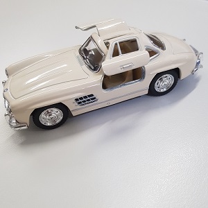 KG520277 Kinsmart Mercedes-Benz 300SL 1954 die-cast sportwagen met pull-back motor, leverbaar in 3 kleuren, schaal 1:36