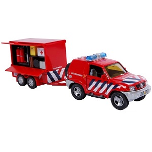 KG521557 2-Play 521557 brandweerjeep met aanhangwagen