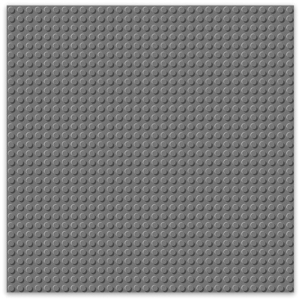 LG20014 Lego compatible basis grondplaat donkergrijs 25,5 x 25,5 cm (32 x 32 nopjes)