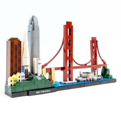 LG40004 Bouwblokjes San Francisco architecture, 565 blokjes, compatible met Lego