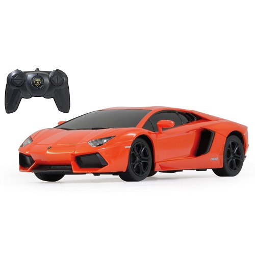 RC404400 Afstandsbestuurbare Lamborghini Aventador 1:24 oranje, inclusief 2,4GHz afstandsbediening